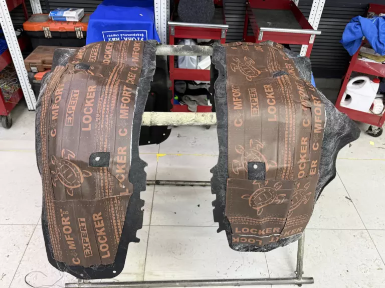 Шумоизоляция арок Tesla Model 3-8